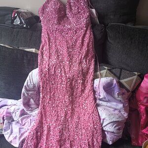 Pink prom dress